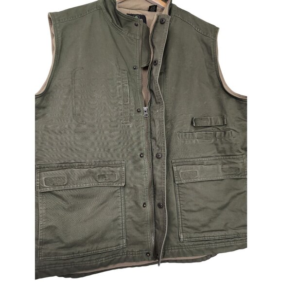 RedHead Utility Vest Mens 2XL Green Fleece Lined Hunting Camping Outdoor Travel - Picture 4 of 11